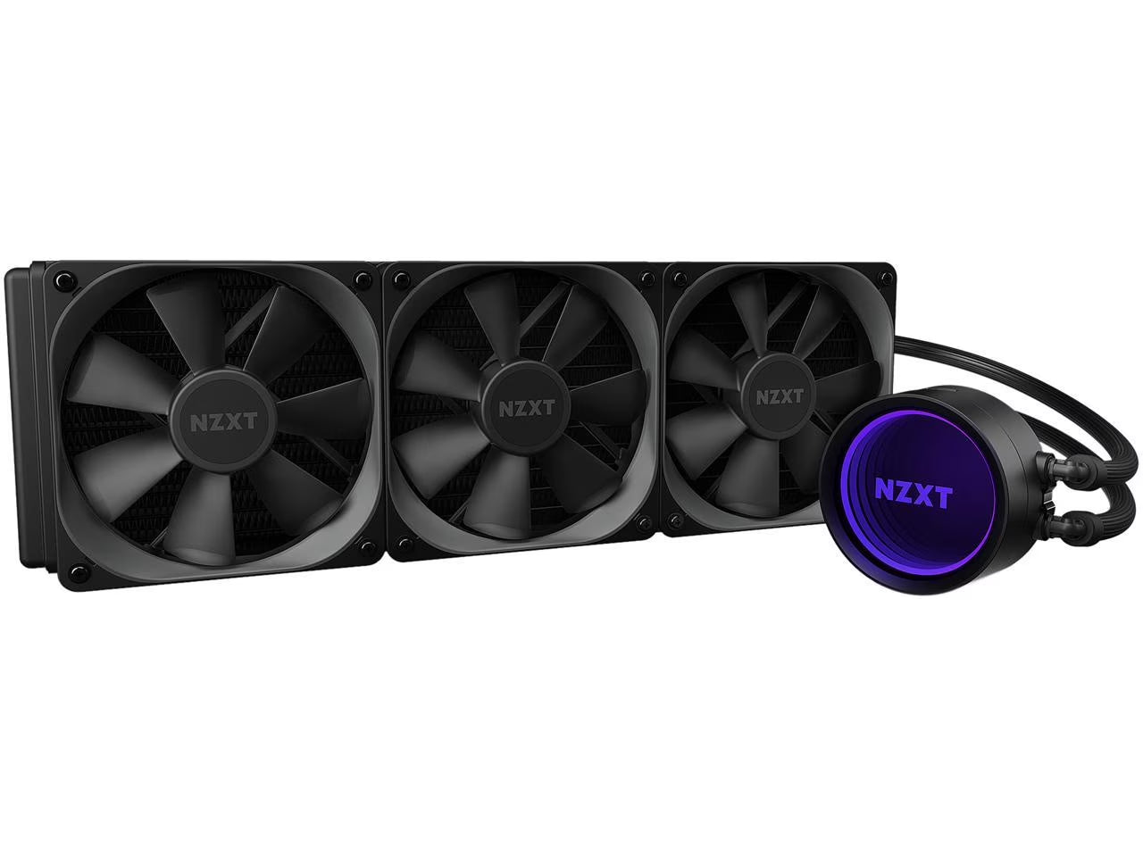 Kraken X73 360Mm - RL-KRX73-01 - AIO RGB CPU Liquid Cooler - Rotating Infinity Mirror Design - Powered by CAM V4 - RGB Connector - 3 X Aer P120 120Mm Radiator Fans LGA 1700 Compatible
