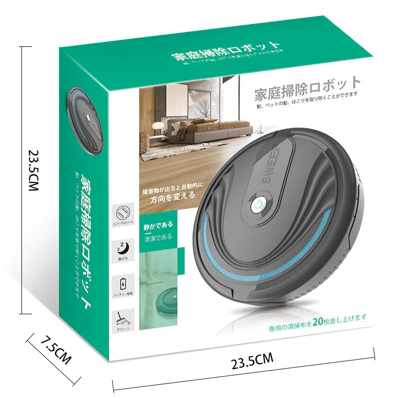 Smart Cleaning Robot with Powerful Suction and Wireless Control