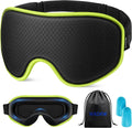 Sleep Mask for Men Women: Blackout Eye Masks for Sleep - 3D Breathable Soft Comfortable Eye Mask for Travel - Adjustable Light Blocking Night Masks for Sleeping